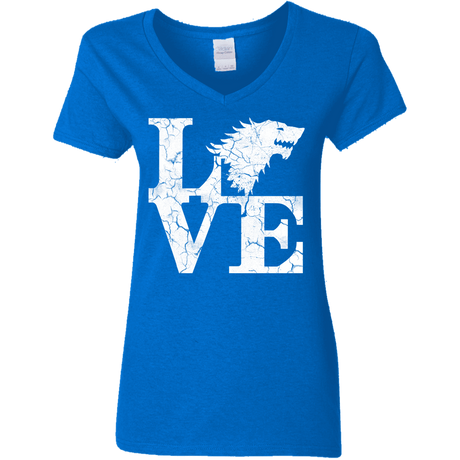 T-Shirts Royal / S Stark Love Women's V-Neck T-Shirt