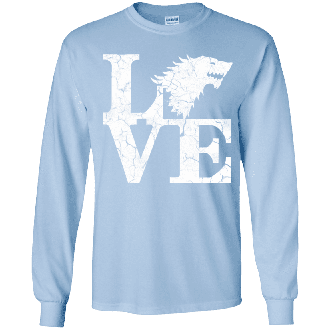 T-Shirts Light Blue / YS Stark Love Youth Long Sleeve T-Shirt