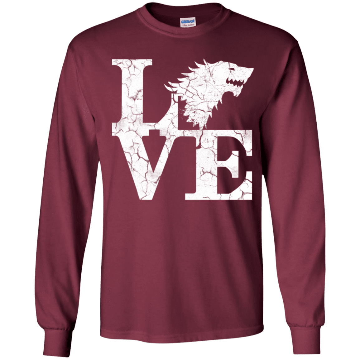 T-Shirts Maroon / YS Stark Love Youth Long Sleeve T-Shirt