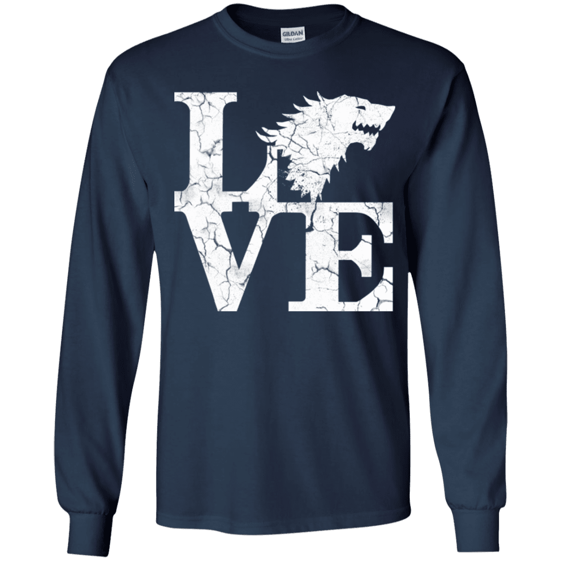 T-Shirts Navy / YS Stark Love Youth Long Sleeve T-Shirt