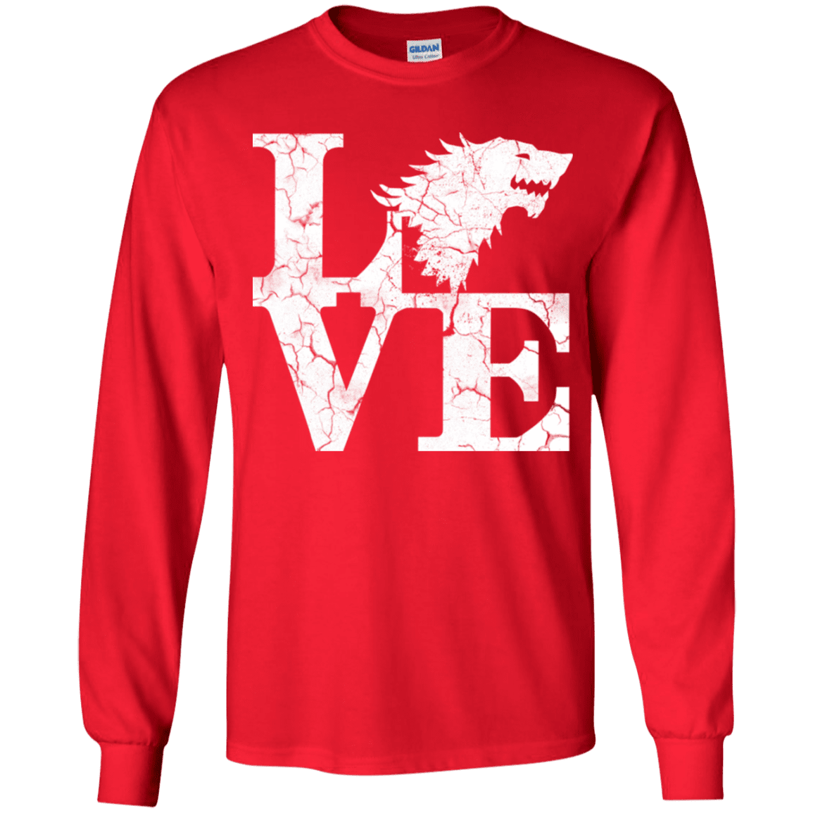 T-Shirts Red / YS Stark Love Youth Long Sleeve T-Shirt