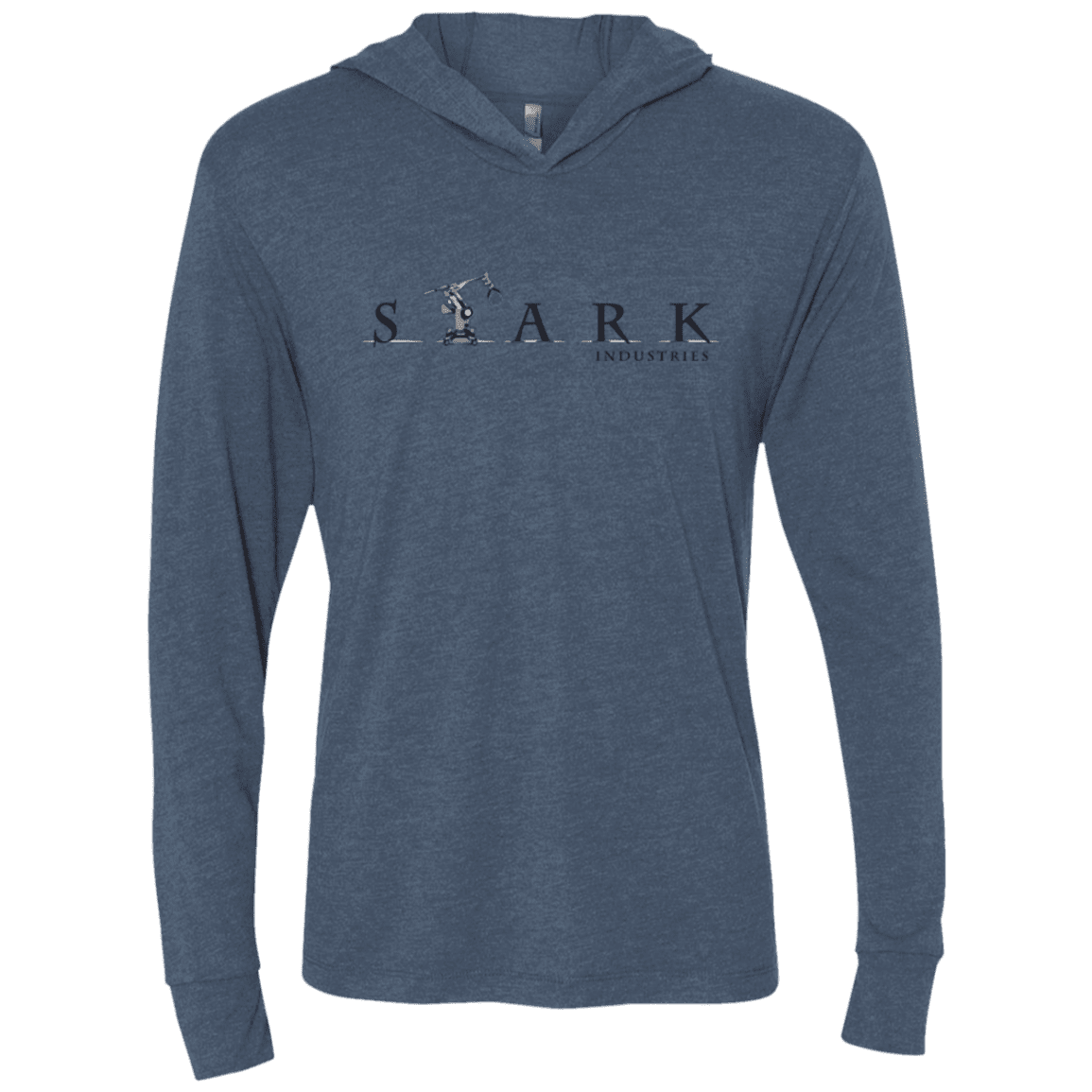 T-Shirts Indigo / X-Small STARK Triblend Long Sleeve Hoodie Tee