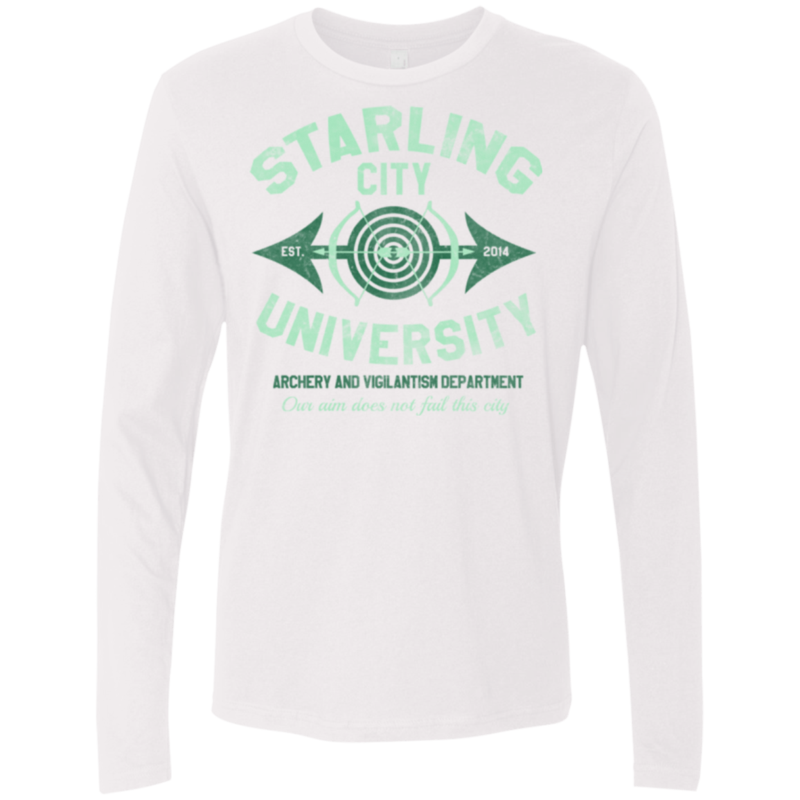 T-Shirts White / Small Starling City U Men's Premium Long Sleeve