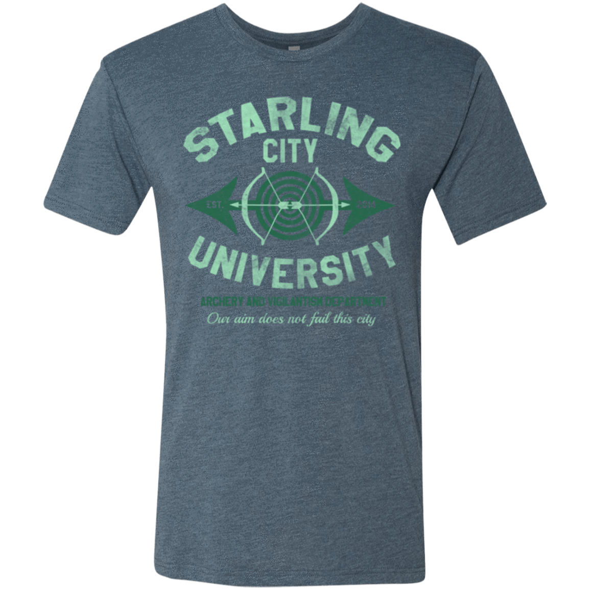 T-Shirts Indigo / Small Starling City U Men's Triblend T-Shirt