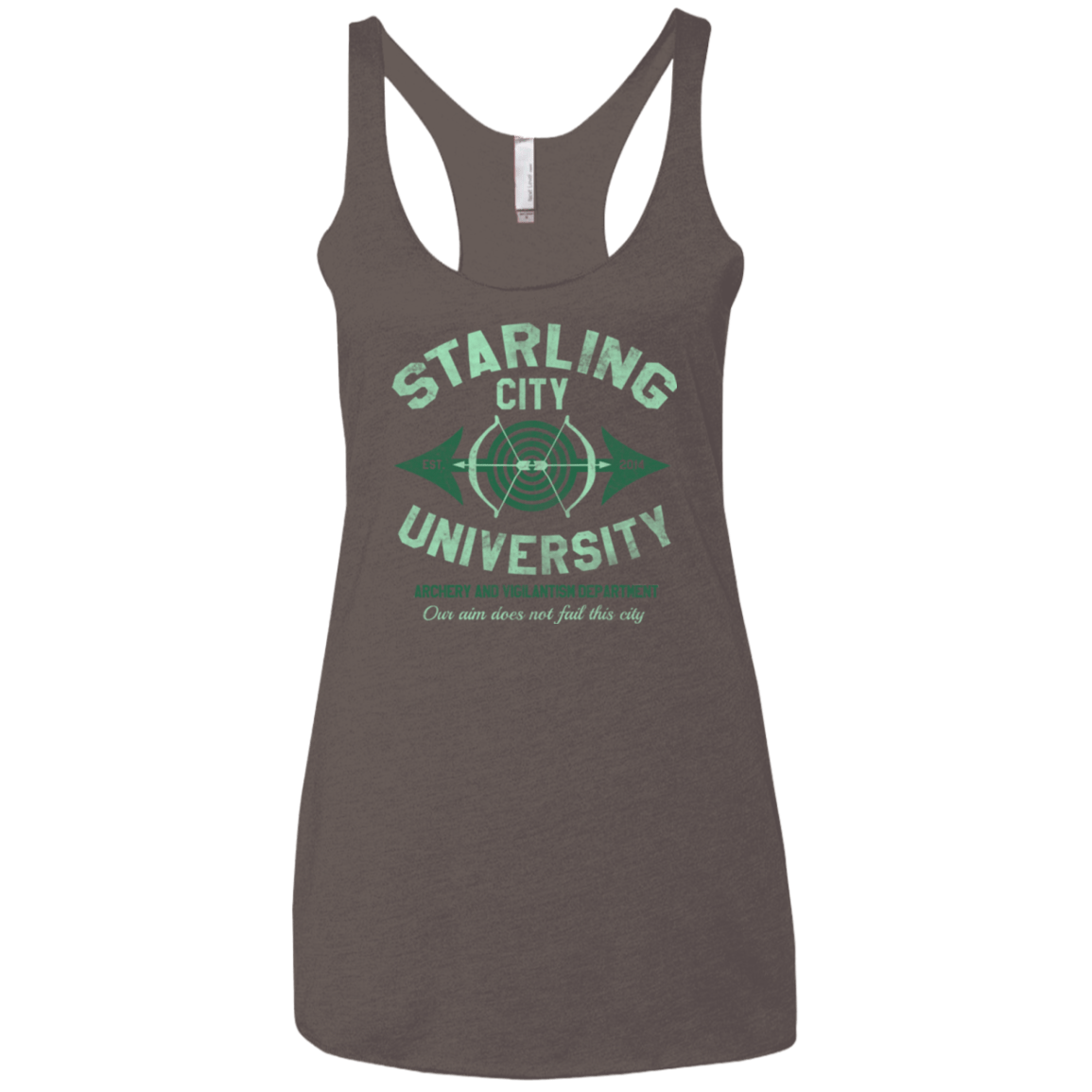 T-Shirts Macchiato / X-Small Starling City U Women's Triblend Racerback Tank