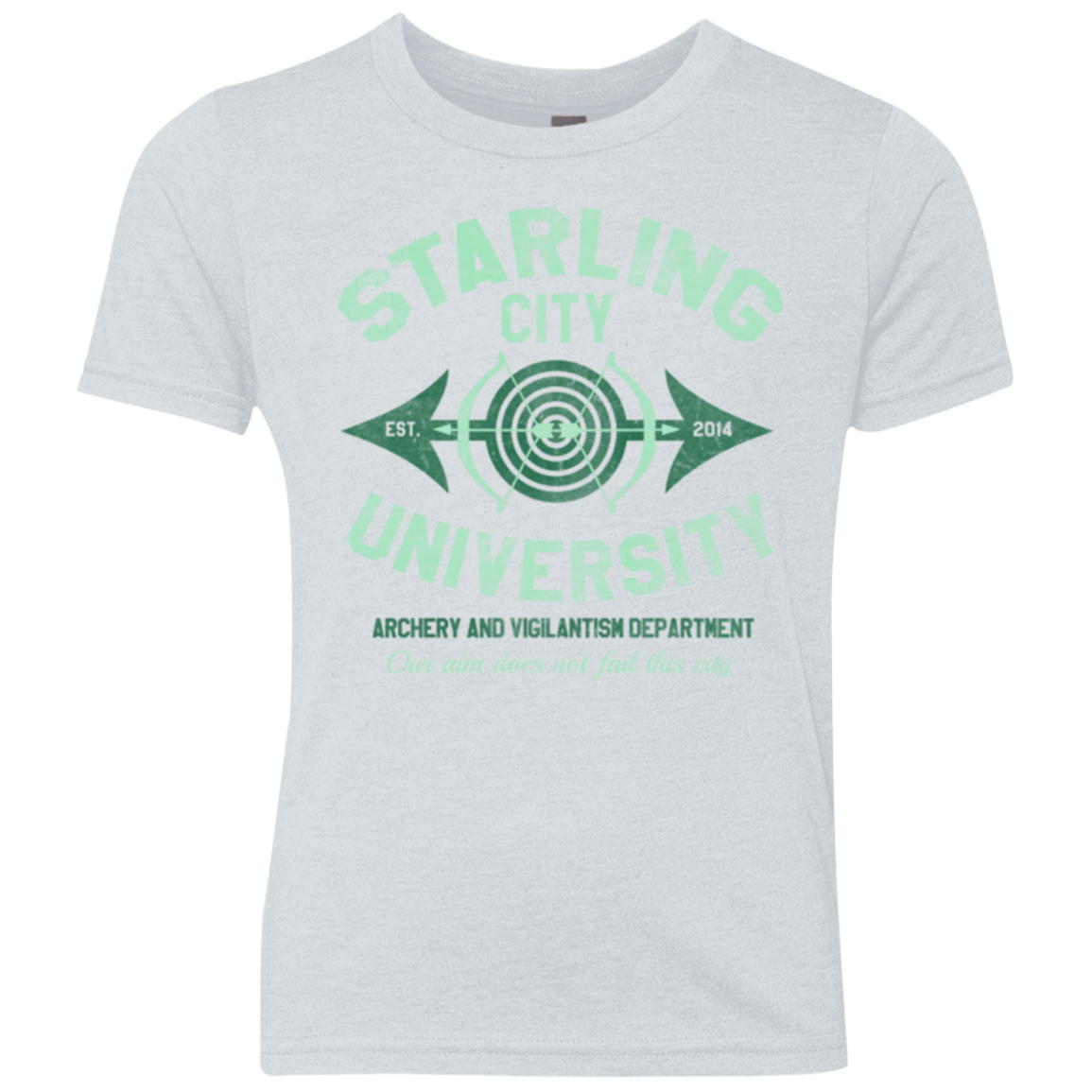 T-Shirts Heather White / YXS Starling City U Youth Triblend T-Shirt