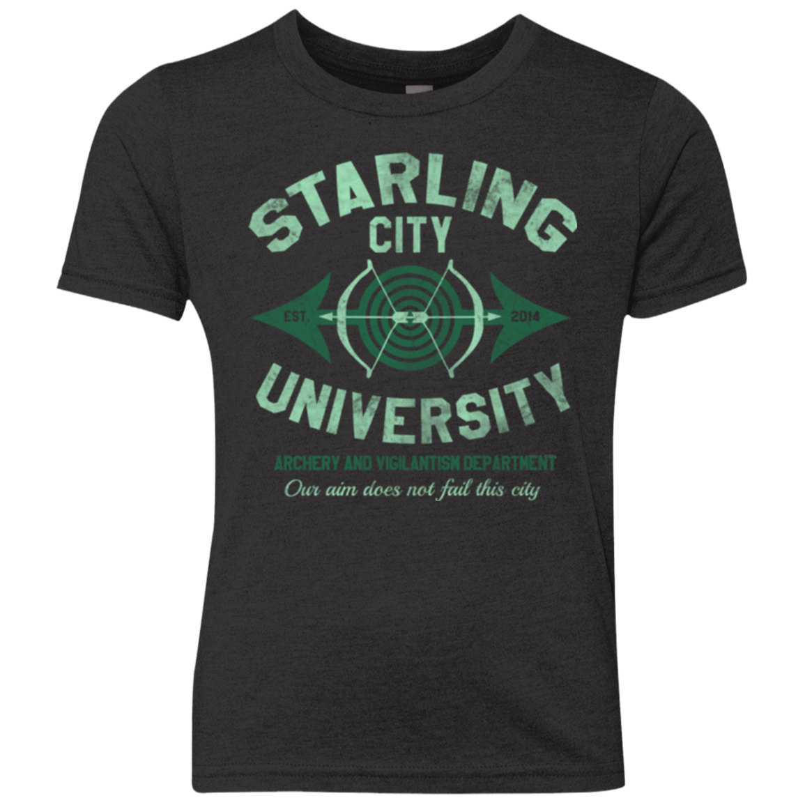 T-Shirts Vintage Black / YXS Starling City U Youth Triblend T-Shirt