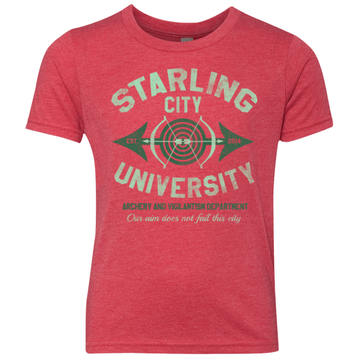 T-Shirts Vintage Red / YXS Starling City U Youth Triblend T-Shirt