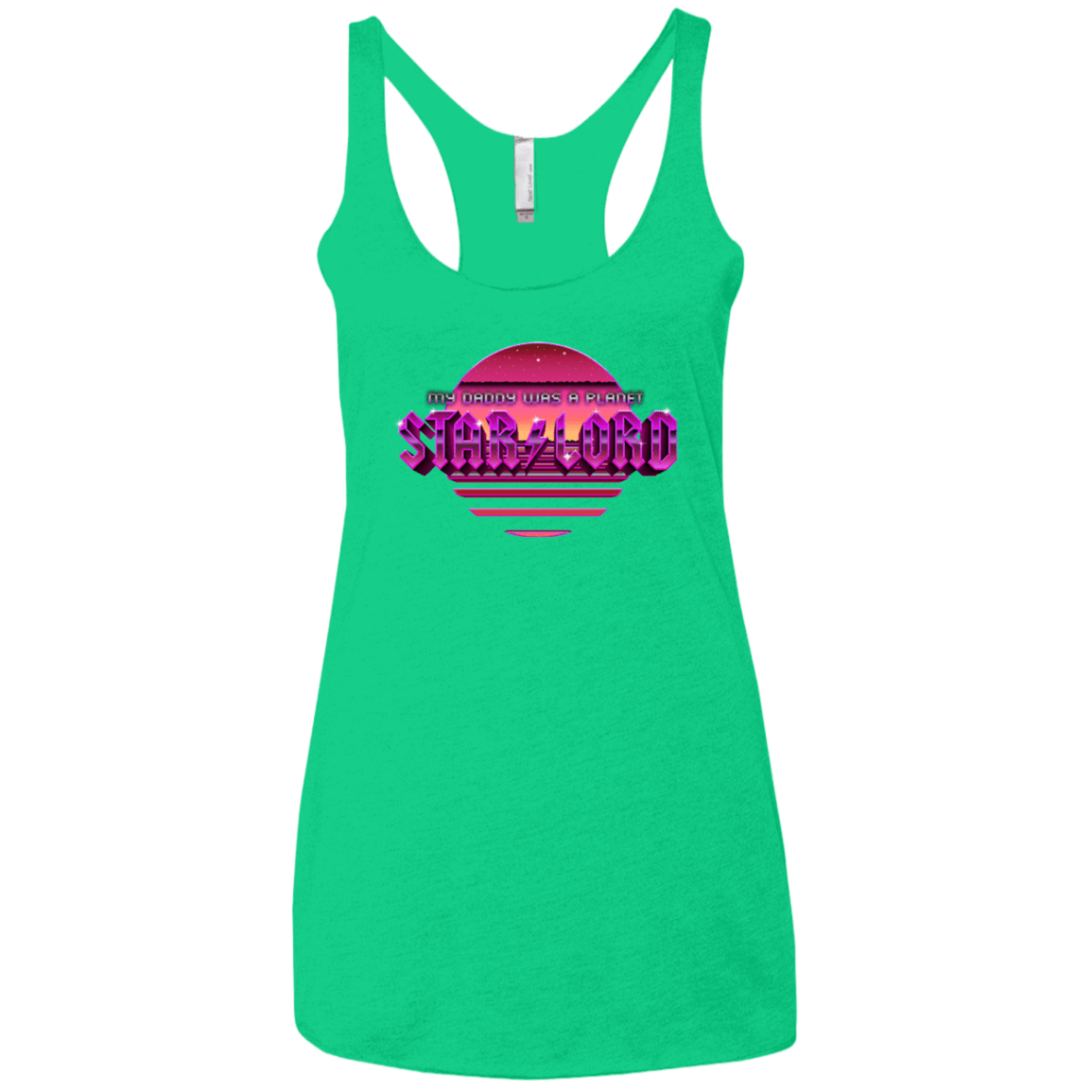 T-Shirts Envy / X-Small Starlord Summer Women's Triblend Racerback Tank