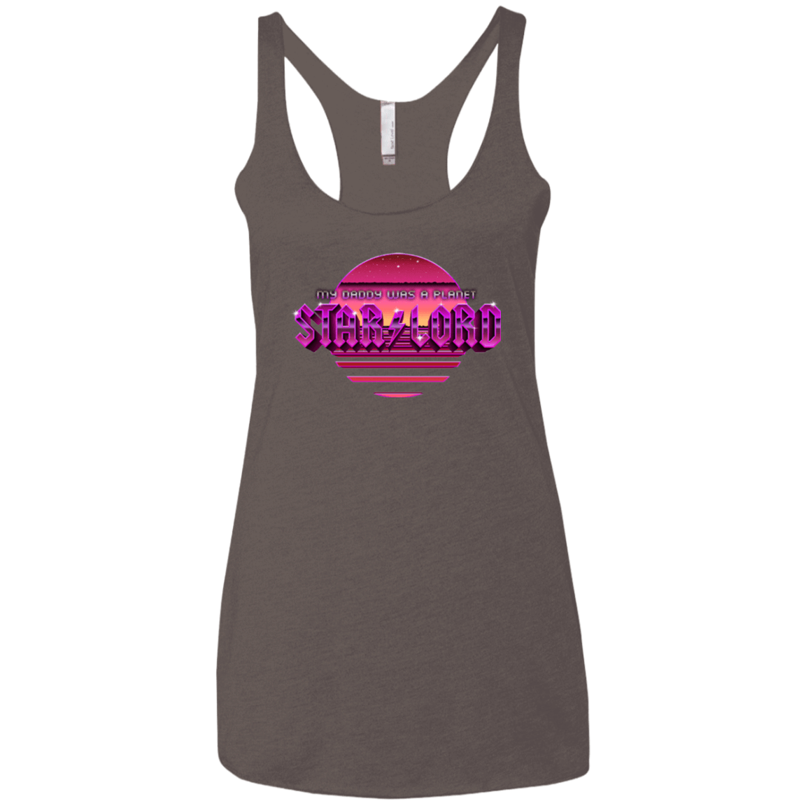 T-Shirts Macchiato / X-Small Starlord Summer Women's Triblend Racerback Tank