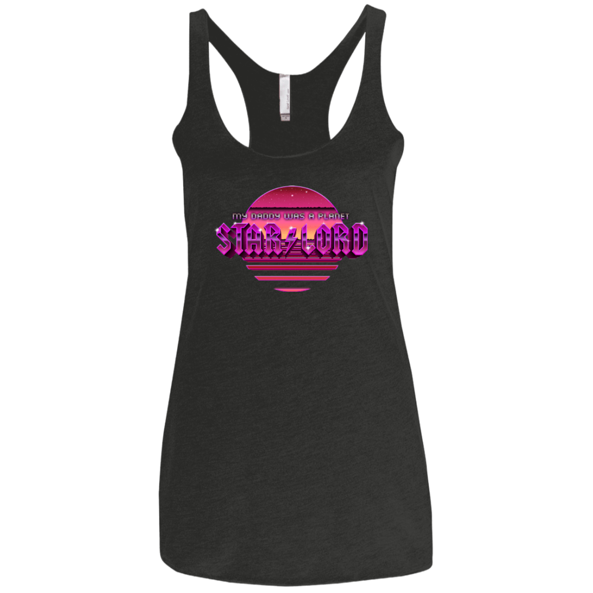 T-Shirts Vintage Black / X-Small Starlord Summer Women's Triblend Racerback Tank