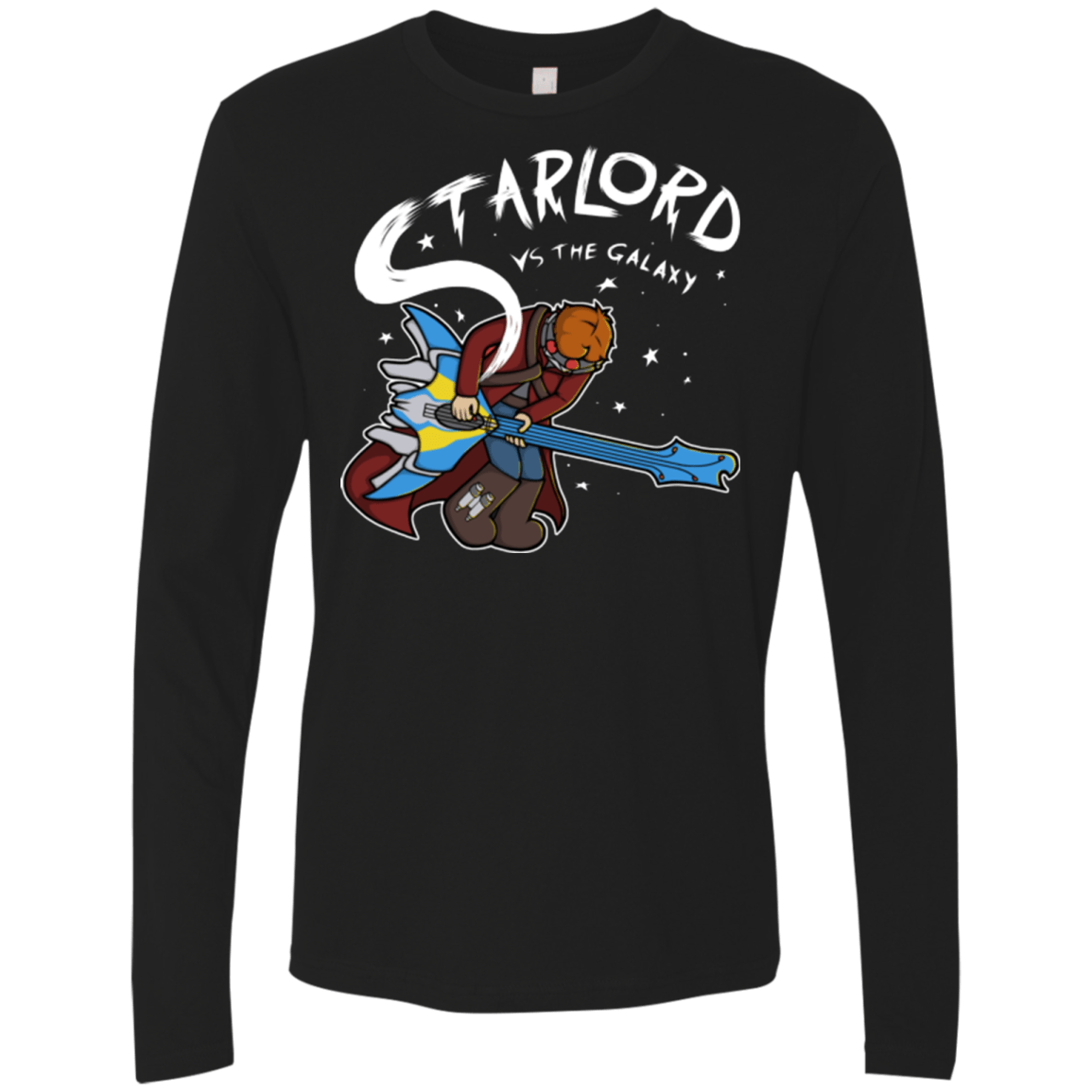 T-Shirts Black / Small Starlord vs The Galaxy Men's Premium Long Sleeve