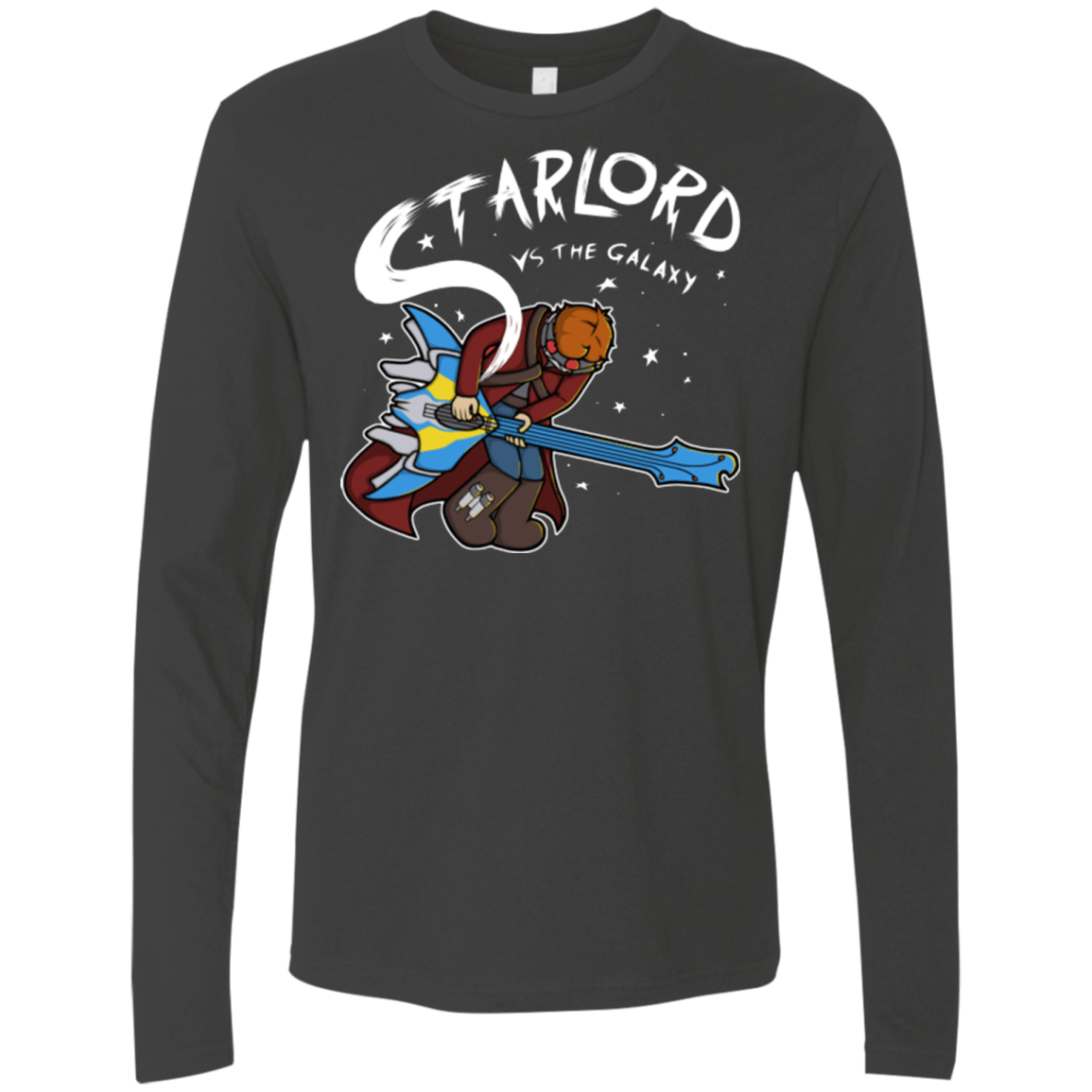 T-Shirts Heavy Metal / Small Starlord vs The Galaxy Men's Premium Long Sleeve