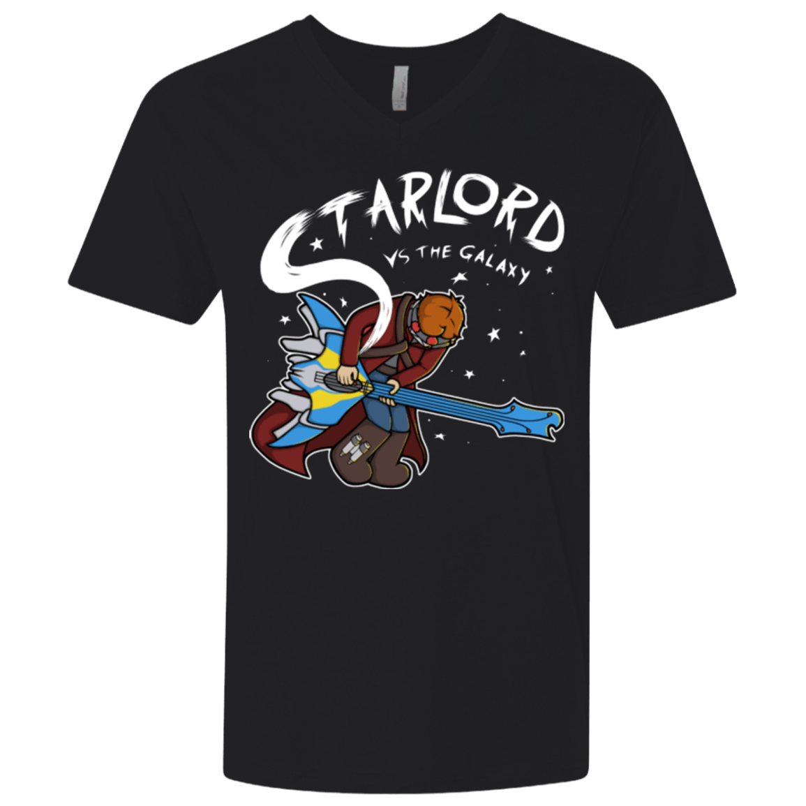 T-Shirts Black / X-Small Starlord vs The Galaxy Men's Premium V-Neck
