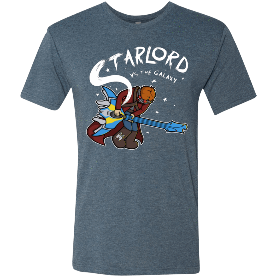 T-Shirts Indigo / Small Starlord vs The Galaxy Men's Triblend T-Shirt