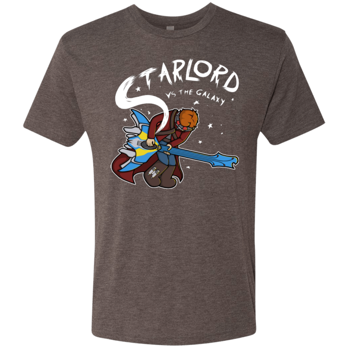 T-Shirts Macchiato / Small Starlord vs The Galaxy Men's Triblend T-Shirt