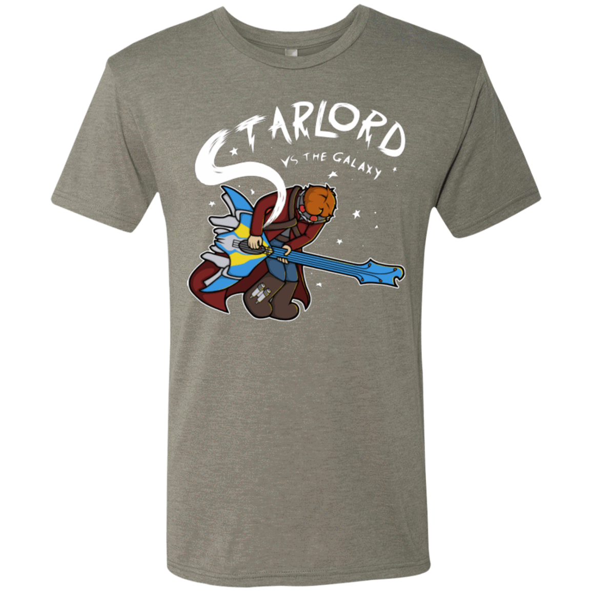 T-Shirts Venetian Grey / Small Starlord vs The Galaxy Men's Triblend T-Shirt