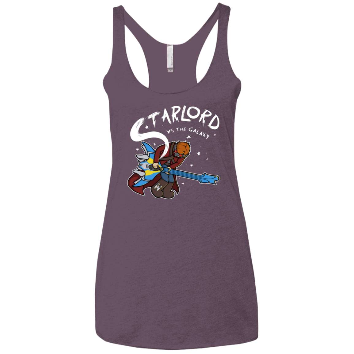 T-Shirts Vintage Purple / X-Small Starlord vs The Galaxy Women's Triblend Racerback Tank