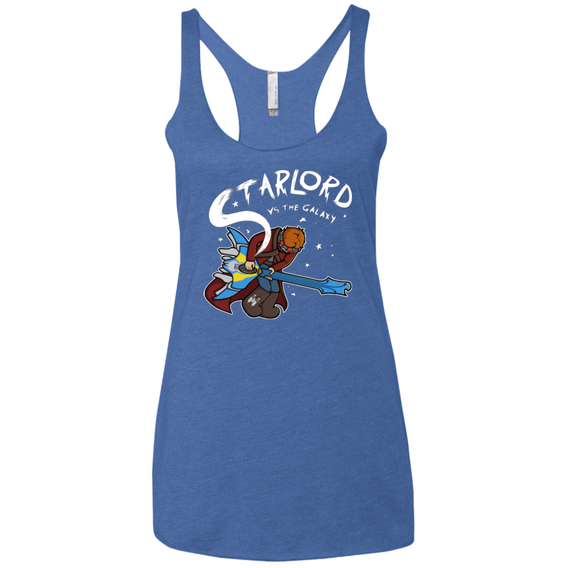 T-Shirts Vintage Royal / X-Small Starlord vs The Galaxy Women's Triblend Racerback Tank