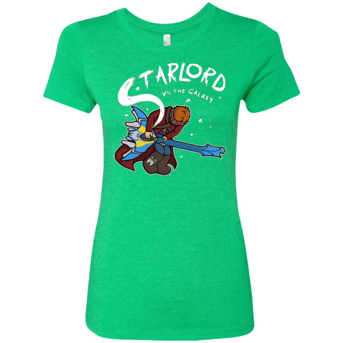 T-Shirts Envy / Small Starlord vs The Galaxy Women's Triblend T-Shirt