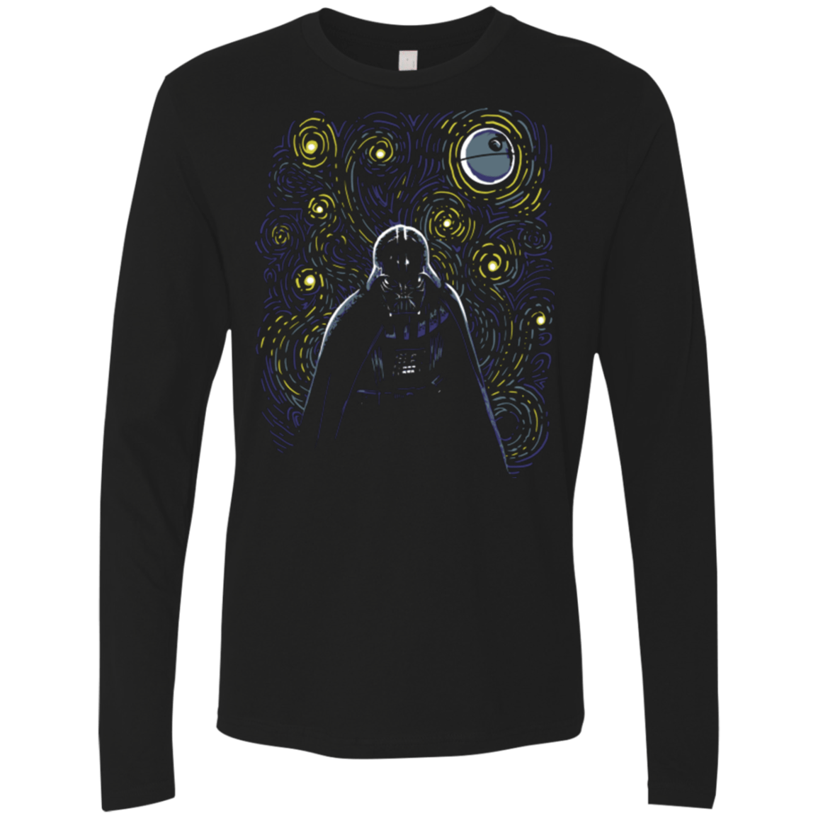 T-Shirts Black / Small Starry Dark Side Men's Premium Long Sleeve