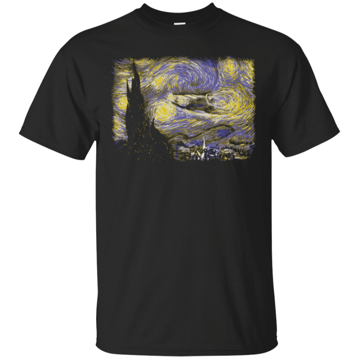 T-Shirts Black / Small Starry Delorean T-Shirt