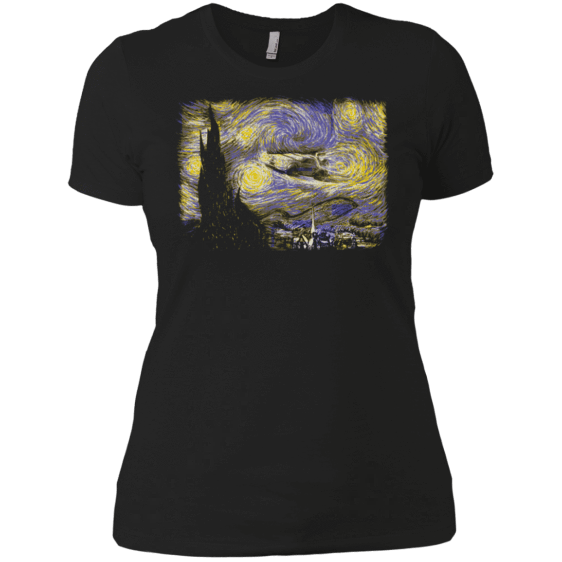 T-Shirts Black / X-Small Starry Delorean Women's Premium T-Shirt
