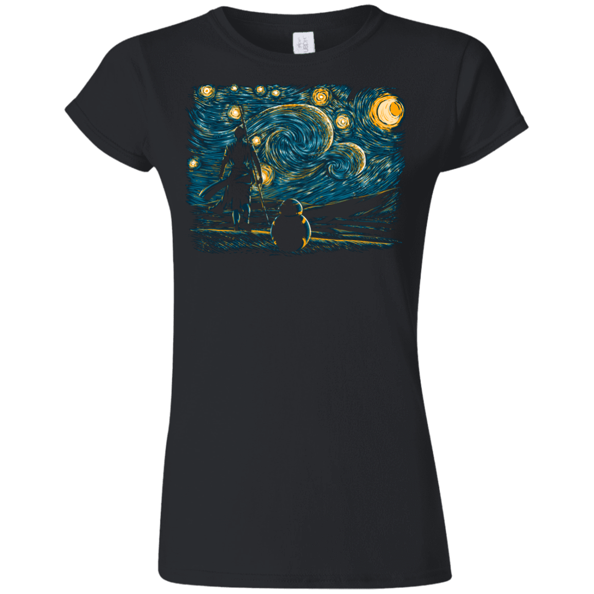 T-Shirts Black / S Starry Desert Junior Slimmer-Fit T-Shirt