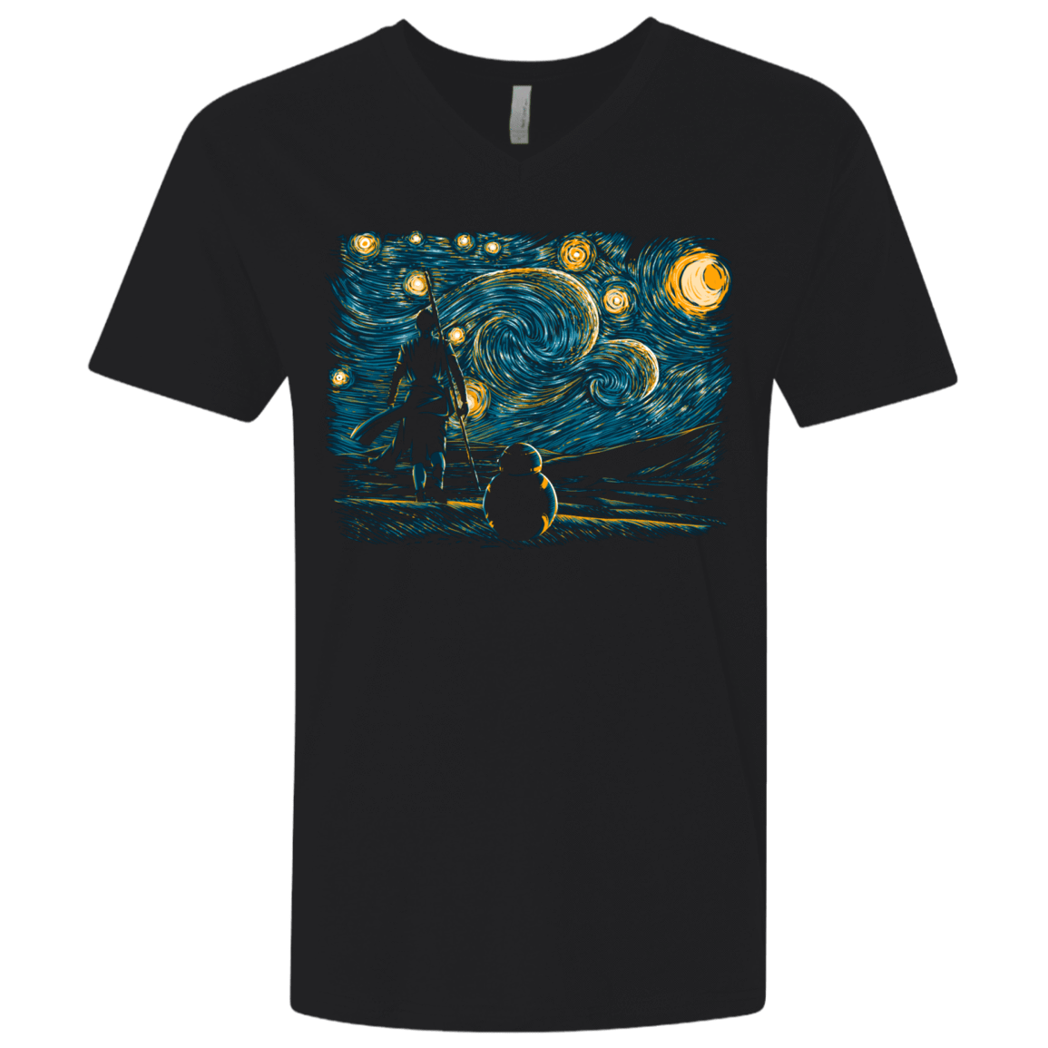 T-Shirts Black / X-Small Starry Desert Men's Premium V-Neck