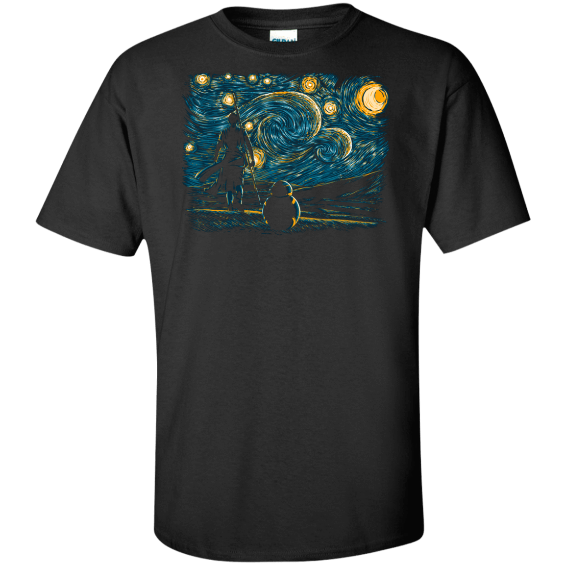 T-Shirts Black / XLT Starry Desert Tall T-Shirt