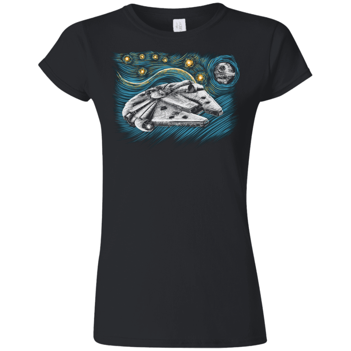 T-Shirts Black / S Starry Falcon Junior Slimmer-Fit T-Shirt