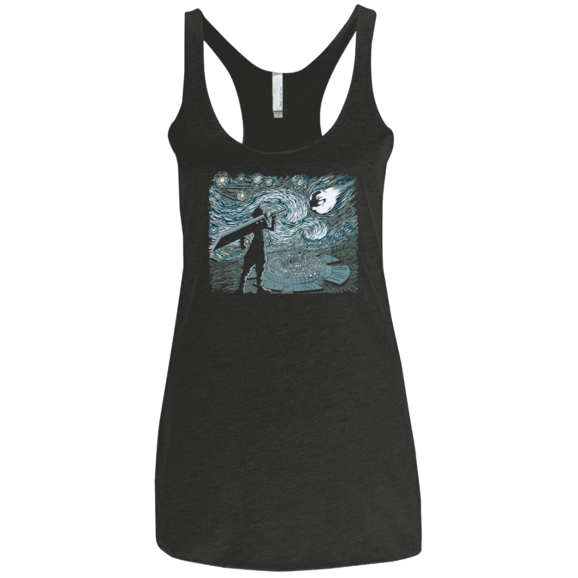 T-Shirts Vintage Black / X-Small Starry Fantasy 2 Women's Triblend Racerback Tank