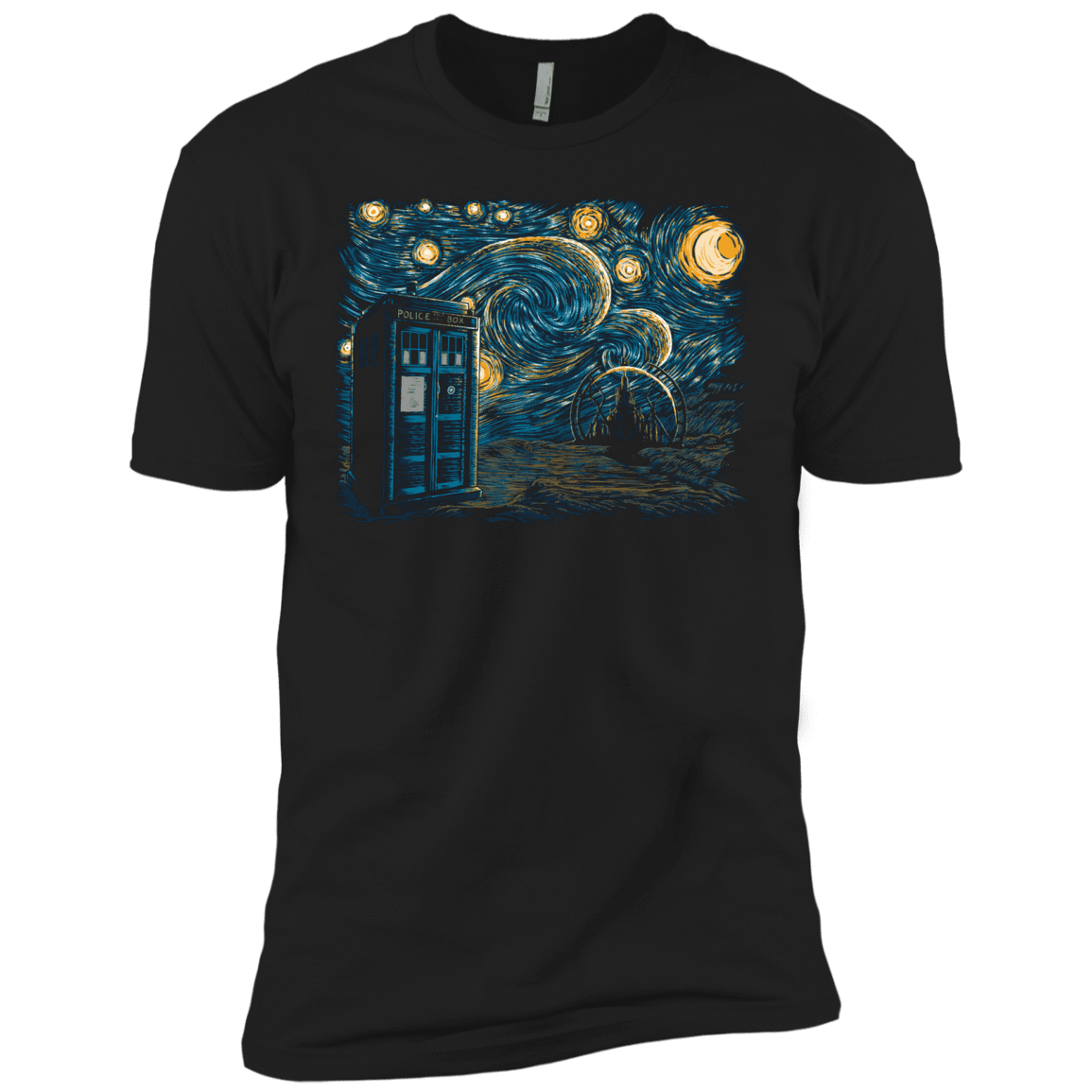 T-Shirts Black / X-Small Starry Gallifrey Men's Premium T-Shirt