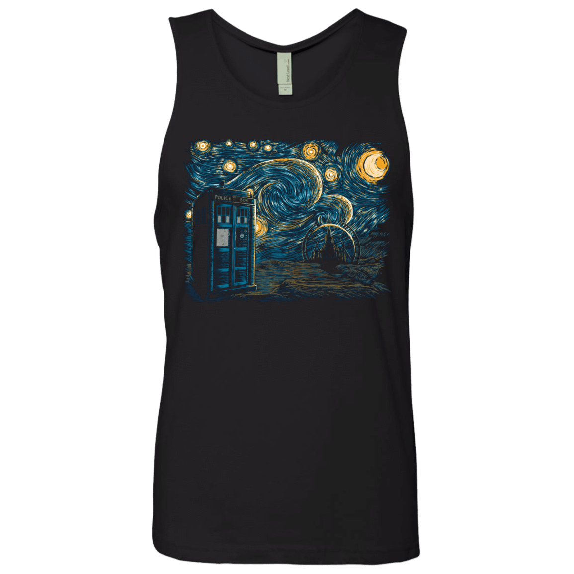 T-Shirts Black / Small Starry Gallifrey Men's Premium Tank Top