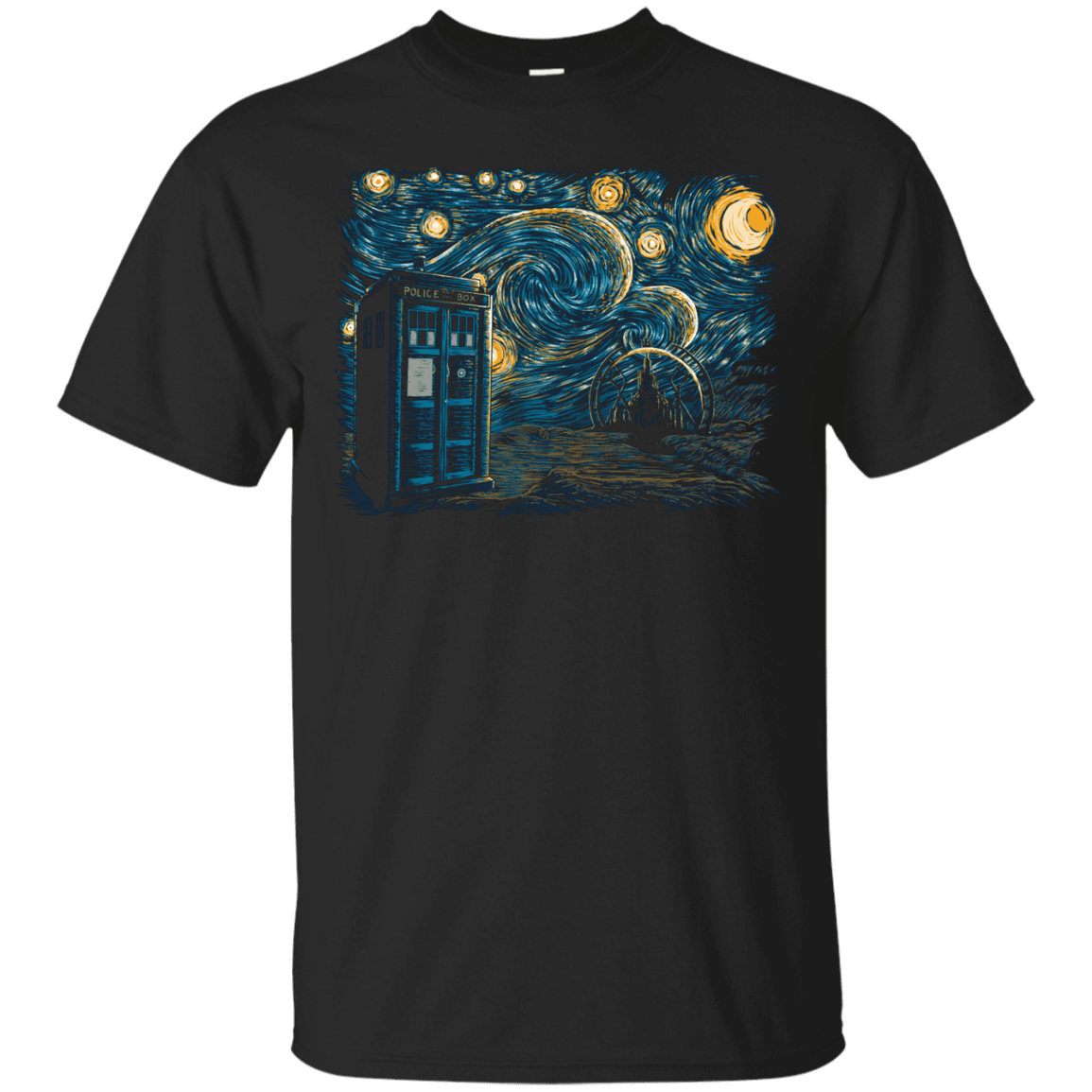 T-Shirts Black / Small Starry Gallifrey T-Shirt