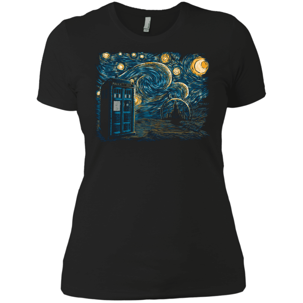 T-Shirts Black / X-Small Starry Gallifrey Women's Premium T-Shirt