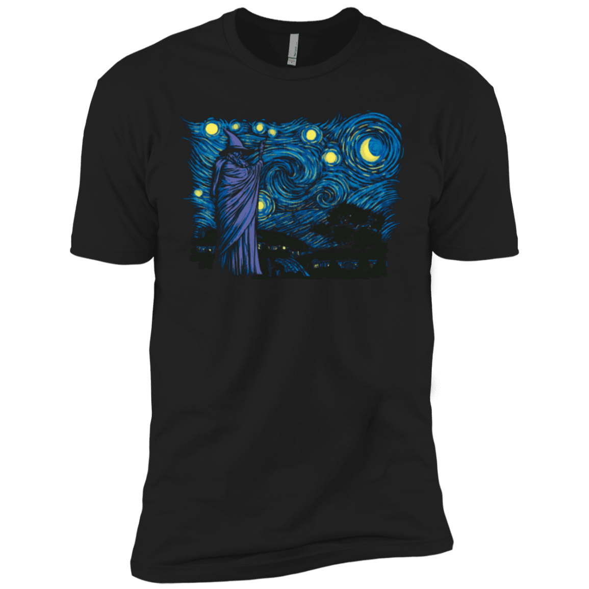 T-Shirts Black / X-Small Starry Hobbiton Men's Premium T-Shirt