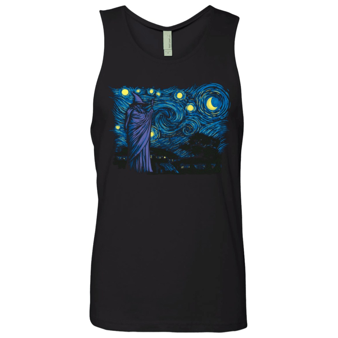 T-Shirts Black / Small Starry Hobbiton Men's Premium Tank Top