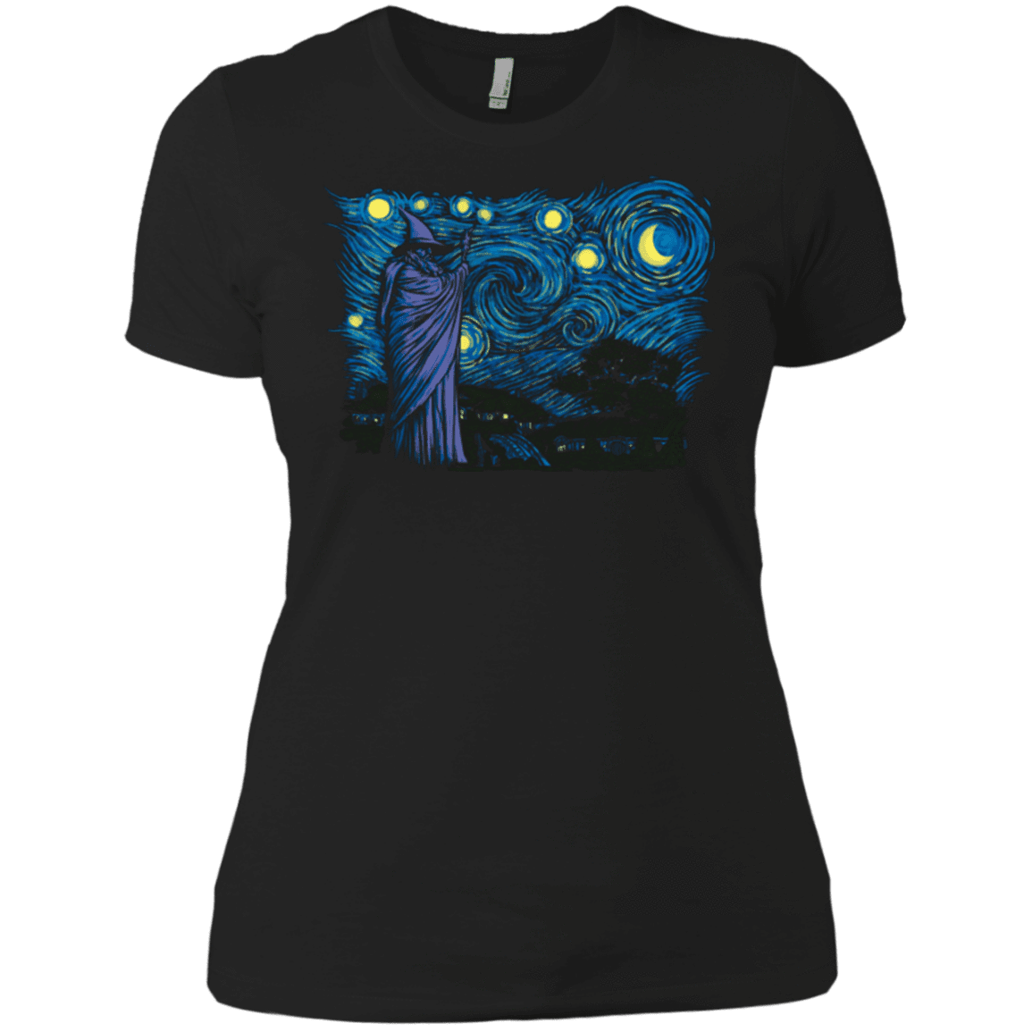 T-Shirts Black / X-Small Starry Hobbiton Women's Premium T-Shirt