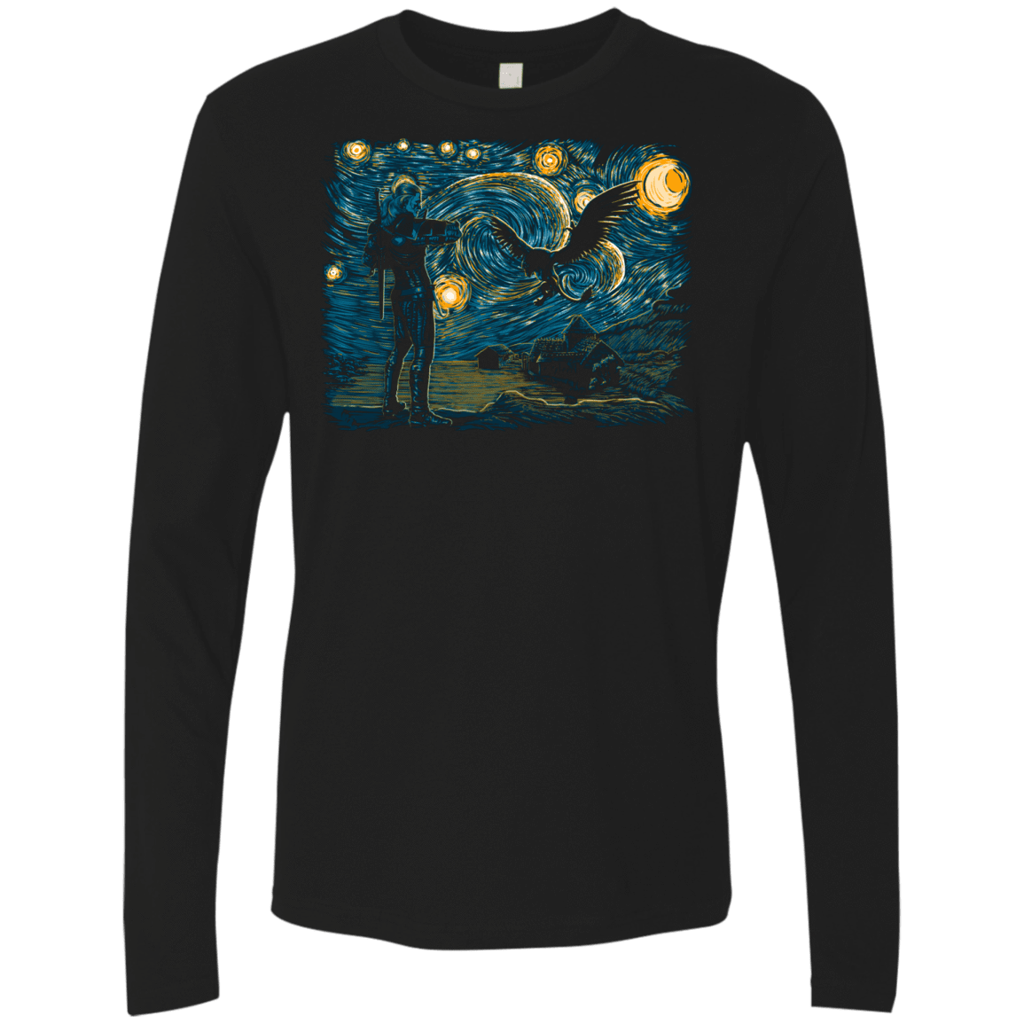 T-Shirts Black / Small Starry Hunt Men's Premium Long Sleeve