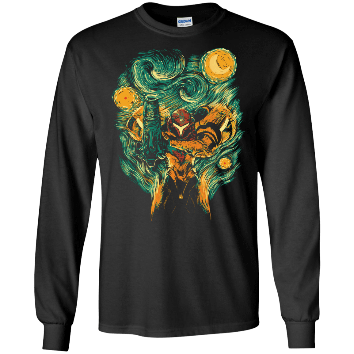 T-Shirts Black / S Starry Hunter Men's Long Sleeve T-Shirt