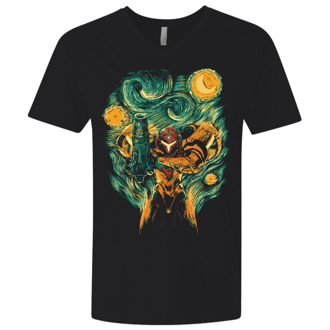 T-Shirts Black / X-Small Starry Hunter Men's Premium V-Neck