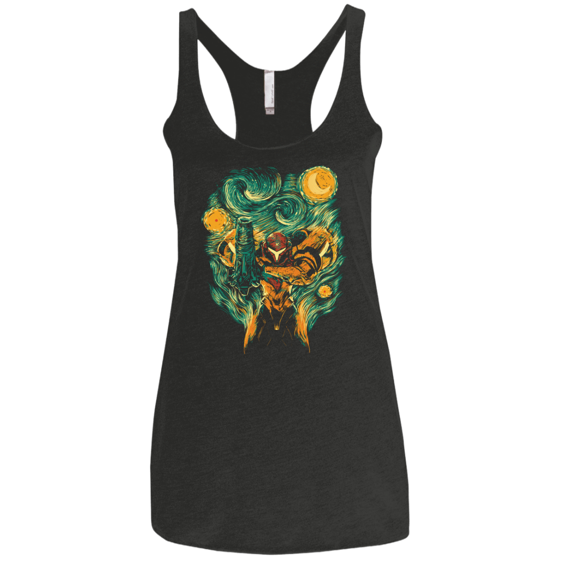 T-Shirts Vintage Black / X-Small Starry Hunter Women's Triblend Racerback Tank