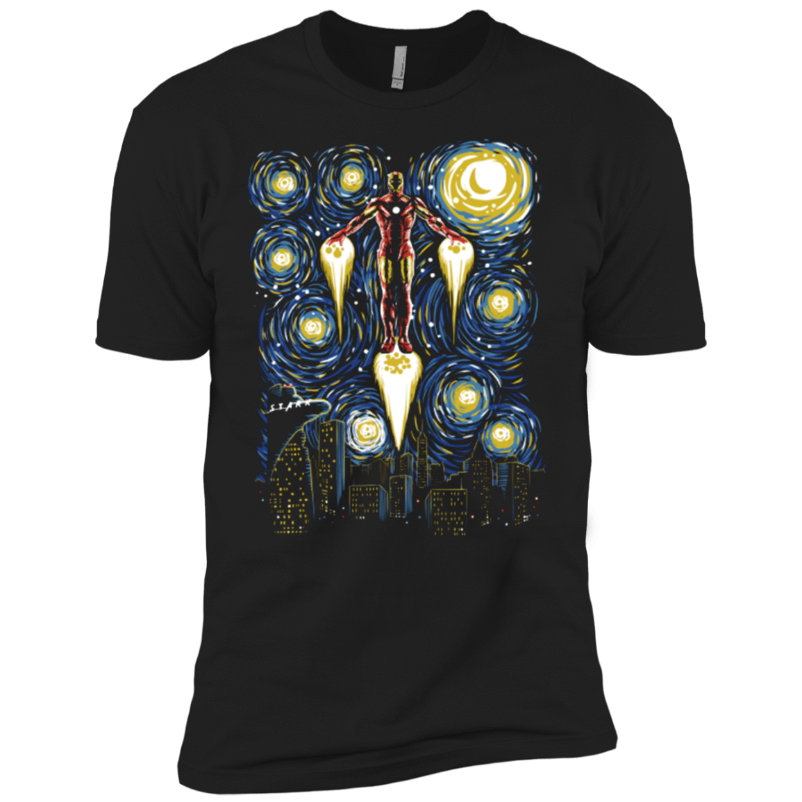 T-Shirts Black / YXS Starry Iron Boys Premium T-Shirt