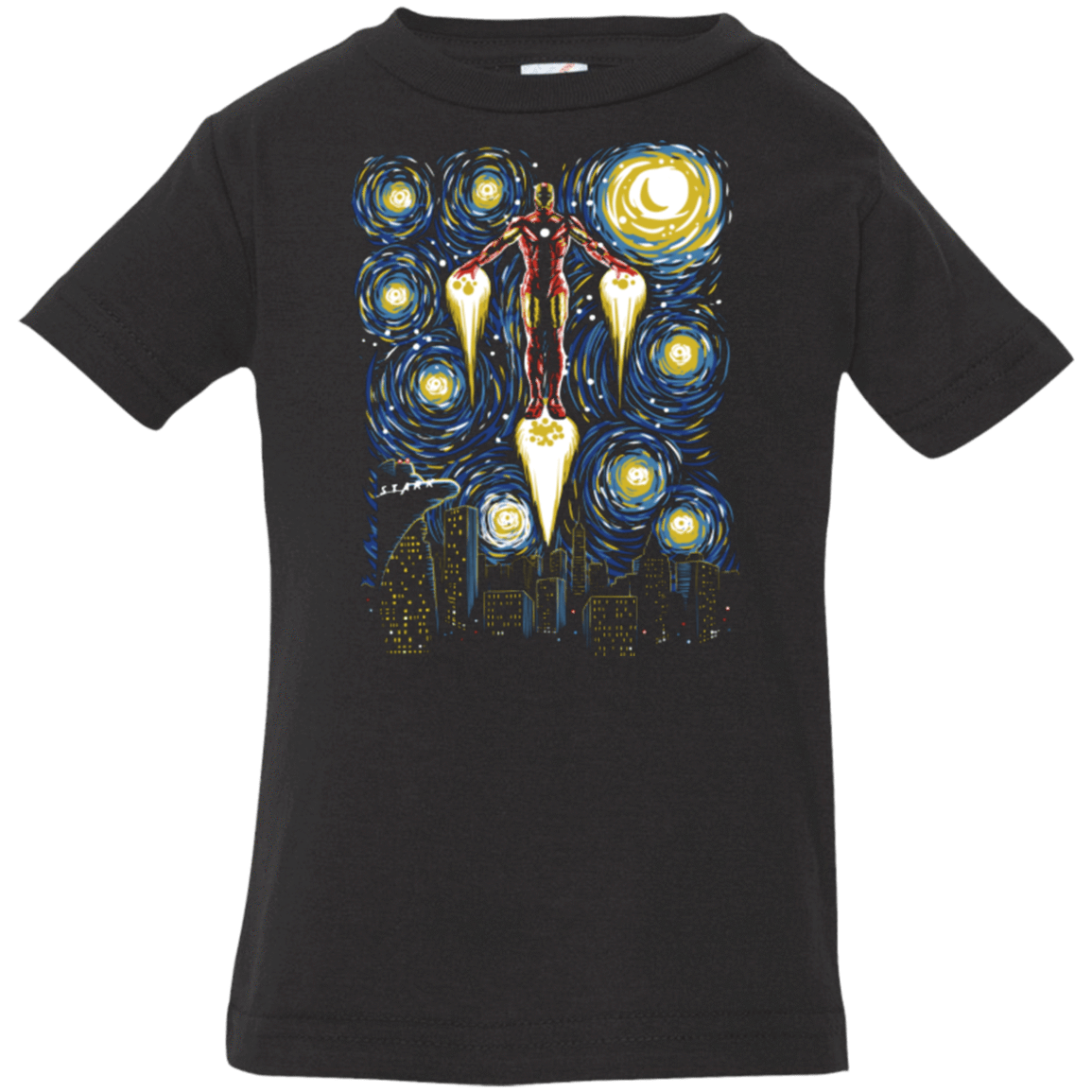 T-Shirts Black / 6 Months Starry Iron Infant Premium T-Shirt