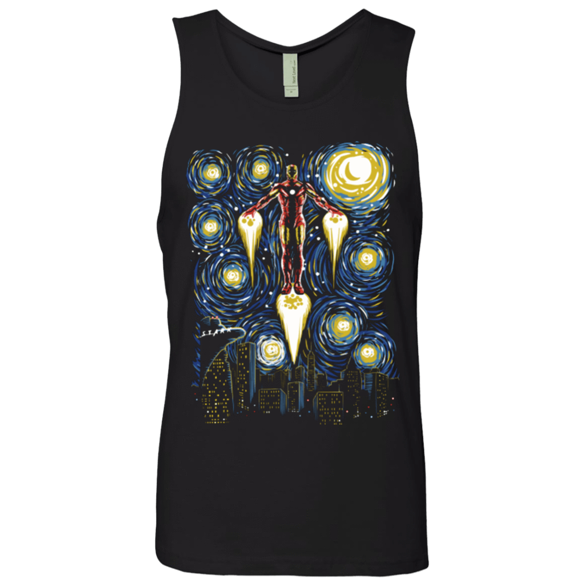 T-Shirts Black / Small Starry Iron Men's Premium Tank Top