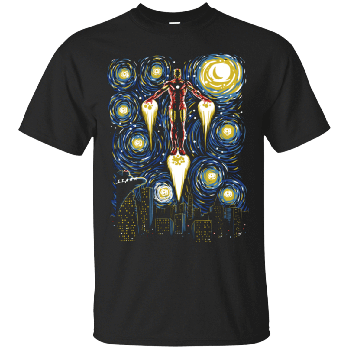 T-Shirts Black / Small Starry Iron T-Shirt