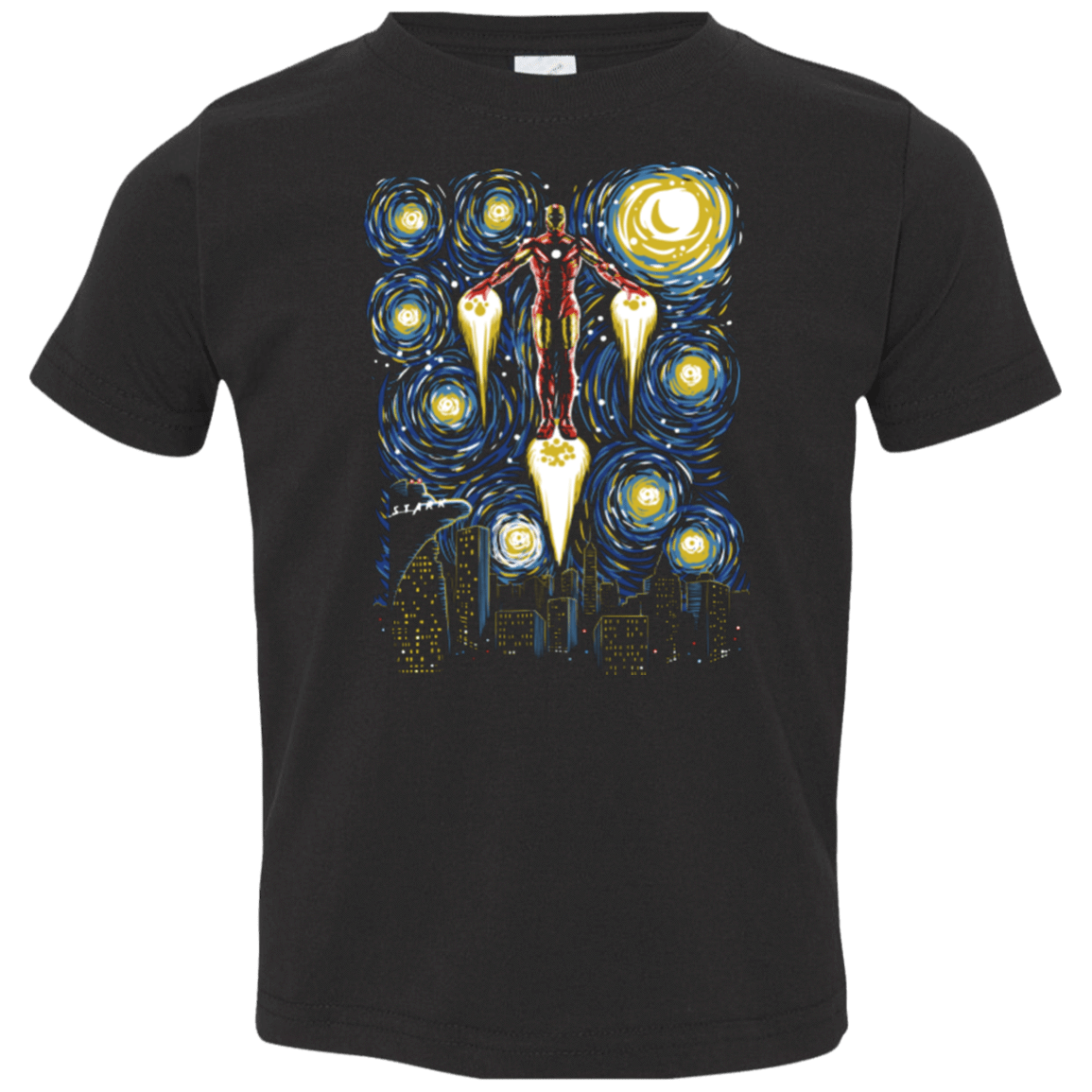 T-Shirts Black / 2T Starry Iron Toddler Premium T-Shirt