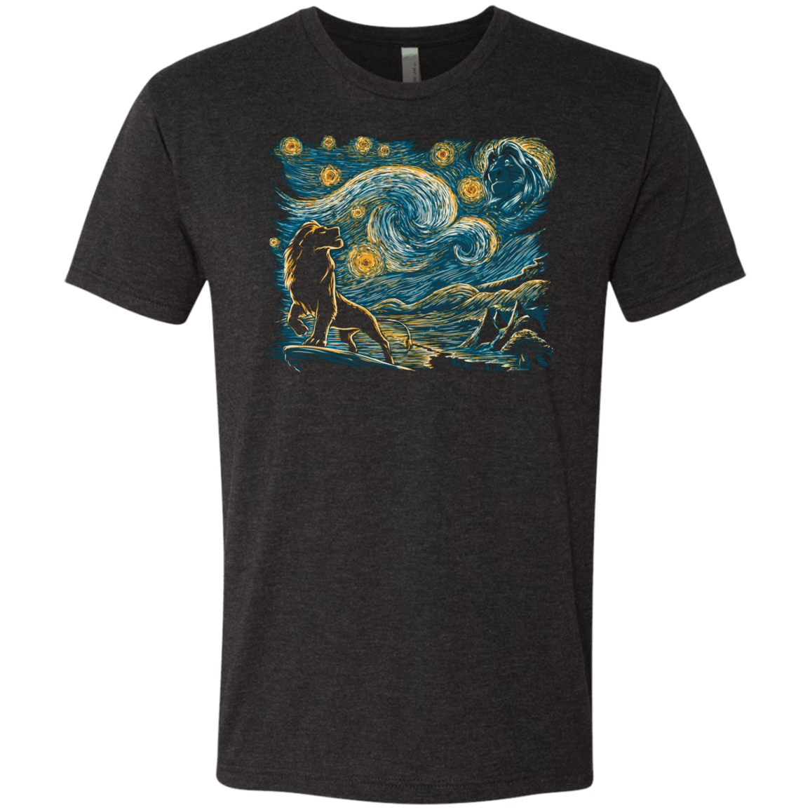 T-Shirts Vintage Black / S Starry King Men's Triblend T-Shirt