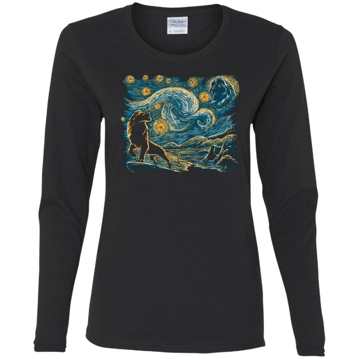 T-Shirts Black / S Starry King Women's Long Sleeve T-Shirt